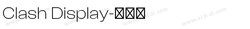 Clash Display字体转换